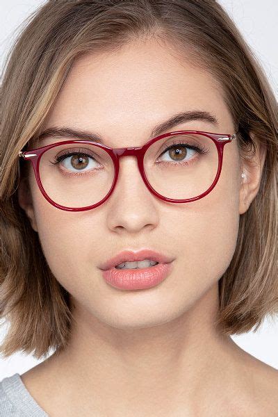 women's red glasses frames